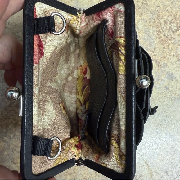 Brighton Rosalie floral kisslock clutch purse - Picture 3 of 4